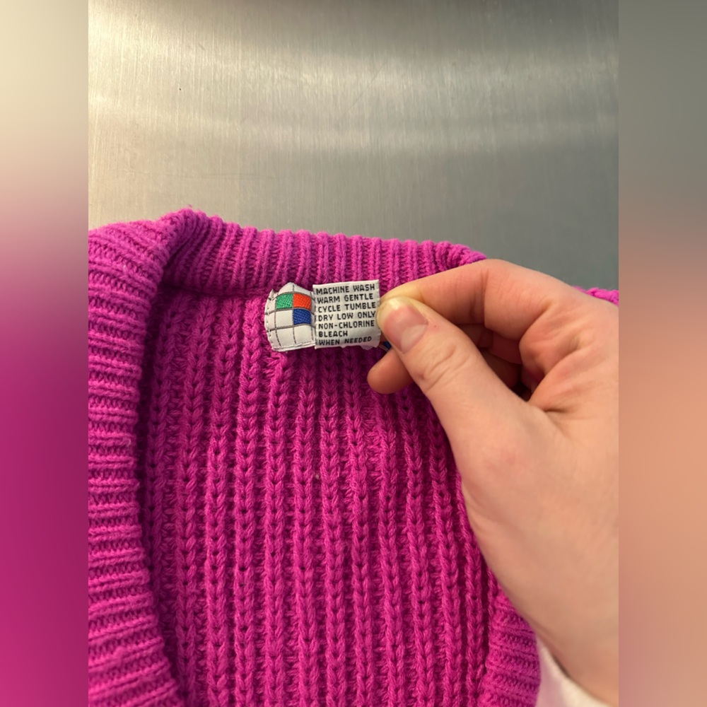 Bliss Fuchsia Knit Sweater - Picture 4 of 5